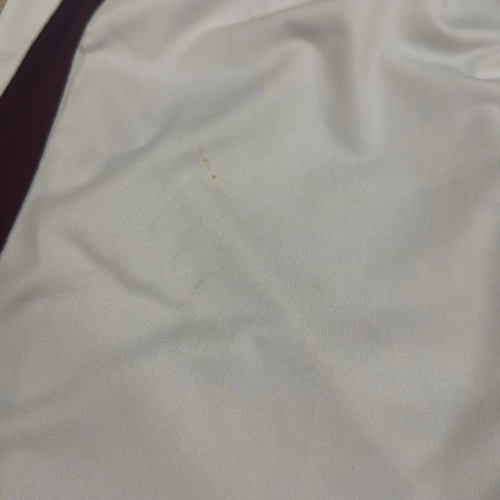 White and Maroon ATM Basketball Shorts.‎ Adult S.